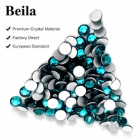 Strass en cristal de qualité supérieure, emballage en vrac direct usine, SS2 SS3 à SS50, dos plat, non thermocollant, pour robes, chaussures, nail art