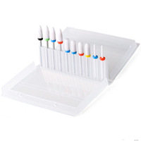 Kit de 10 Têtes de Polissage pour Ongles, Accessoires de Ponceuse pour Retirer les Cuticules, Accessoires Multiples pour Ponceuse Frontale