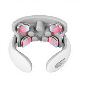 Masajeador de cuello eléctrico inteligente con 6 nodos, 3 niveles de velocidad y máquina masajeadora de calor personalizable - Product Image 1