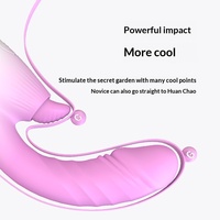 Vibrateur vaginal étanche USB à 3/6 fréquences, télescopique, avec fonction de léchage de langue, appareil de massage féminin, jouet sexuel pour adultes