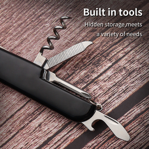 Nhà Máy Trực Tiếp Lưỡi Sắc Nét Gấp Đa-Công Cụ Cắm Trại Ngoài Trời Thép Không Gỉ Tiện Ích Dao Kéo DIY OEM Tùy Chỉnh - Product Image 3