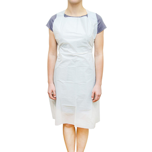 <span class=keywords><strong>Tablier</strong></span> jetable en <span class=keywords><strong>plastique</strong></span> PE blanc, livraison gratuite OEM, usine, étanche, pour le lave-vaisselle - Product Image 2