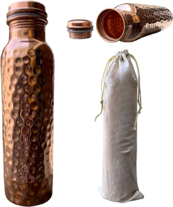 Bouteille d'eau en cuivre la plus vendue pour la maison, le bureau, les voyages, le fitness et l'hydratation quotidienne, disponible au prix d'exportation - Product Image 4