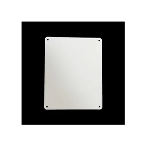 Dapat dicetak kustom putih aluminium A3 ukuran tag kosong persegi panjang-sublimasi & Printer UV kompatibel