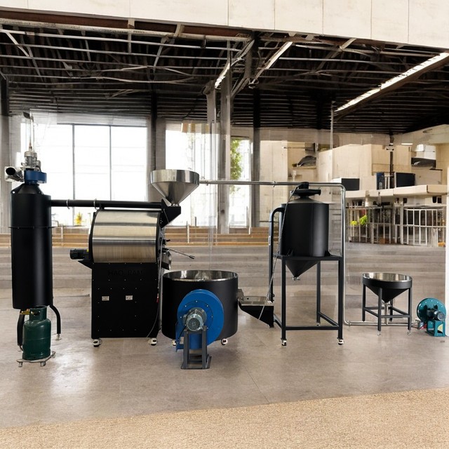 Factory Direct Supply 30kg ,60kg Automatic Industrial Coffee Bean Processing Equipment Electric Roasting Machine Coffee Gas