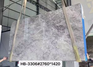 Losa de Mármol Gris Dora, Mármol Gris Natural con Vetas de Nube para Paredes de Hotel, Pisos, Escalones, Encimeras de Baño - Product Image 4