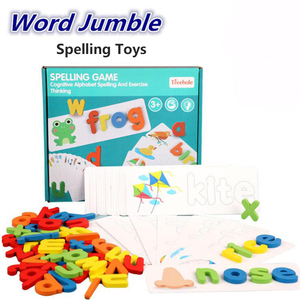 Lettere Montessori in legno Set di parole educative in età prescolare ortografia gioco di apprendimento e altri giocattoli educativi - Product Image 3