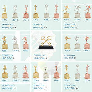 Trophée en métal haut <span class=keywords><strong>de</strong></span> gamme, personnalisé, or, figurine d'étoile féminine, statue vintage, <span class=keywords><strong>acteur</strong></span>, super trophée JS45 - Product Image 6