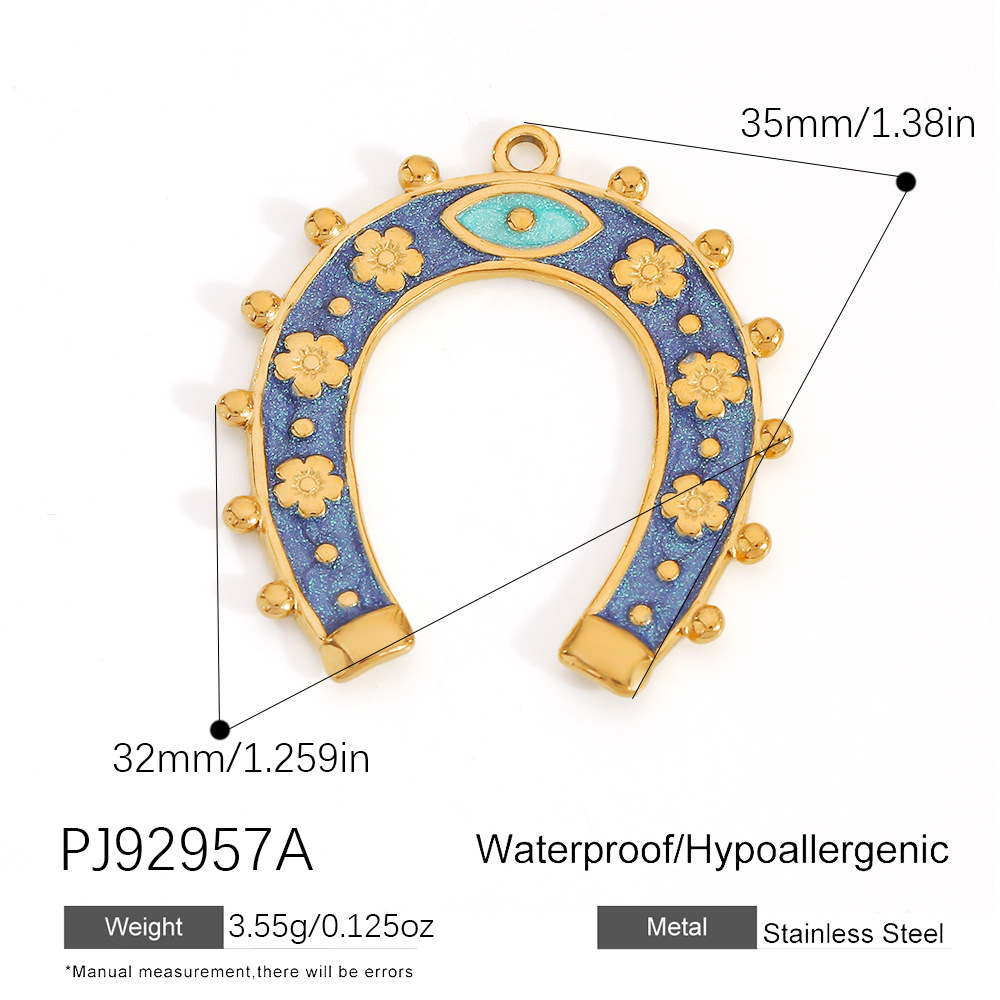 Herradura azul dorada 3