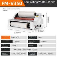 Laminadora de Rollo Semiautomática con Control Digital de Temperatura, 335 mm, Laminación en Caliente y Frío, para Oficina y Fotos, Gran Venta