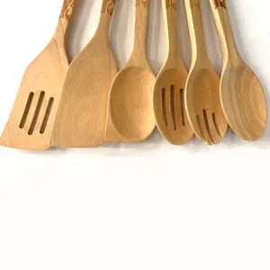 Custom Made Wooden Spoon Set Wholesale Set Cooking Tools Utensils Wood Kitchen Set