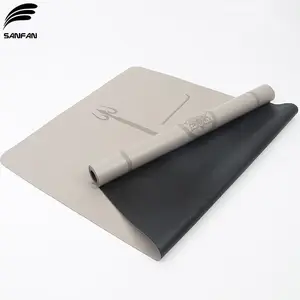 SANFAN Factory Direkt verkauf 1,5mm leichte Yoga matte Custom Printing Travel Super dünne Yoga matte Gummi-Gymnastik matte