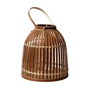 New Top selling NATURAL HANDMADE BAMBOO <b>LANTERN</b>/ BAMBOO <b>LAMP</b> WITH HANDLES at FACTORY PRICE Decorative <b>Lantern</b>, <b>Lamp</b> - Product Image 2