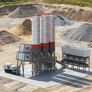 Pacific Voll automatische China Günstige 150 m3/<span class=keywords><strong>h</strong></span> Kleine tragbare Beton mischa nlage Ready Mix Mobile Beton mischa nlage - Product Image 4