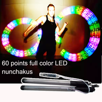 Fabrika Çıkışlı LED Lazer Işıkları POI 60 Işık Tam Renkli Dijital PİKSEL Çubuklar Ses Aktifleştirilmiş Şarj Edilebilir Pil Düğünler İçin