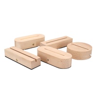 Veilleuse LED 3D en bois alimentée par USB avec télécommande, design illusion DIY, intensité réglable, blanc chaud, pour chambre à coucher, base rectangulaire moderne