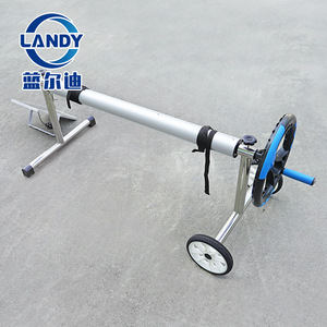 เครื่องม้วนผ้าคลุมสระว่ายน้ำ Landy 86D ทำจากอลูมิเนียมอัลลอยด์ ใช้พลังงานแสงอาทิตย์ ปรับความยาวได้ รับน้ำหนักได้ 30 กก. - Product Image 2