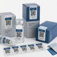 Etiquetas de Seguridad con Código QR Personalizadas, Pegatinas Holográficas Anti-Falsificación para Empaquetado