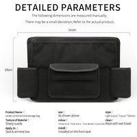 Porte-monnaie de voiture de luxe de grande capacité porte-sac à main Console sièges en cuir PU multifonctionnel tout-en-un organisateur Document téléphone