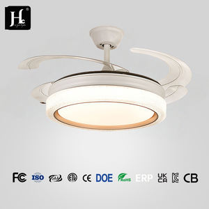Modern 42-Inch LED <b>Ceiling</b> <b>Fan</b> <b>with</b> <b>Remote</b> <b>Control</b> Invisible Indoor Lamparas De Techo Para Bedroom Lighting Solution - Product Image 4