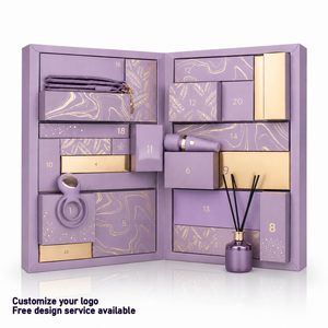 Boîte vide personnalisée pour <span class=keywords><strong>calendrier</strong></span> <span class=keywords><strong>de</strong></span> <span class=keywords><strong>l</strong></span>'<span class=keywords><strong>Avent</strong></span>, boîte à bougies parfumées <span class=keywords><strong>de</strong></span> <span class=keywords><strong>l</strong></span>'<span class=keywords><strong>Avent</strong></span>, boîte cadeau <span class=keywords><strong>de</strong></span> Noë<span class=keywords><strong>l</strong></span> en papier, emballage cadeau pour lingerie féminine - Product Image 1
