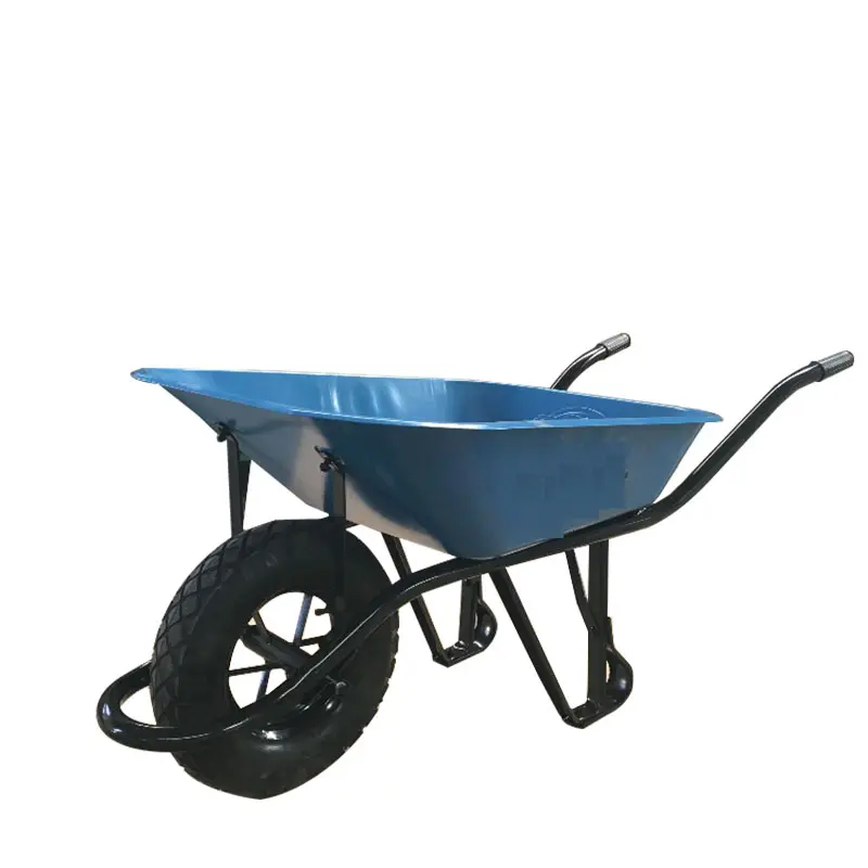 Pu Wheel Heavy Duty Welded Frame Construction Wheelbarrow