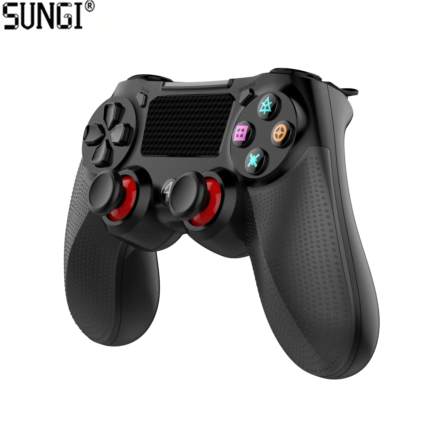 Wireless Gamepad Controller Ergonomic LED Indicator Remote Game Controller Compatible with PC Laptop Android PS4