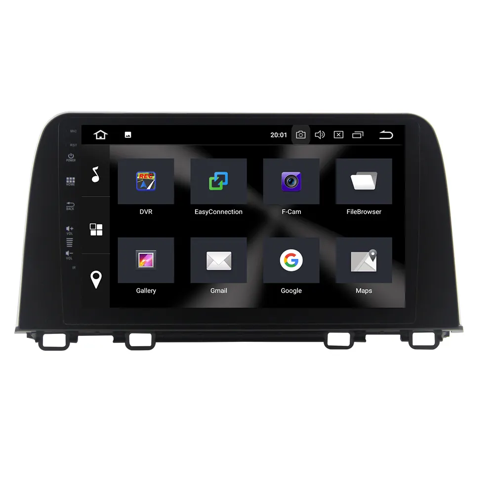 Araç dvd oynatıcı oynatıcı GPS Navi Honda CRV 2018 için 2.5D IPS kapasitif ekran 1024*600 + wifi + tsk + RDS + Android 10.0 4 + 64G PX6
