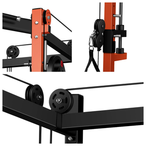 Rack Multifunzionale per Squat in Acciaio per <span class=keywords><strong>Palestra</strong></span> e Casa, Macchina Smith con 30+ Funzioni, Carico Massimo 900KG, Allenamento di Forza con Bilanciere - Product Image 3