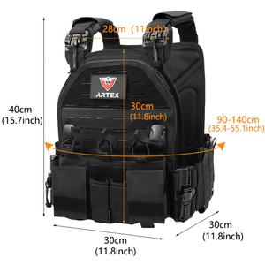China Artex Plate Carrier <b>Tactical</b> <b>Vest</b> With Quick Release Available Security Equipment <b>Tactical</b> <b>Vest</b> Nylon Chaleco Tactico - Product Image 6
