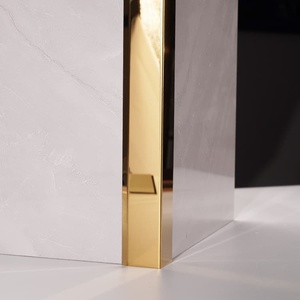 Moderno Profilo Angolare a <span class=keywords><strong>L</strong></span> in Acciaio Inox 304 Dorato per Piastrelle, Decorativo, Resistente all'Acqua e agli Acidi - Product Image 2