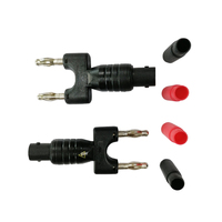 Accessoires d'oscilloscope multimètre numérique portable BNC double fiche banane adaptateur de ligne de test prise cuivre pour micro-ondes de puissance