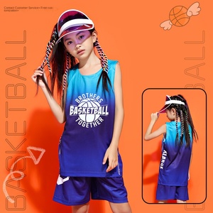 Enfants XS Taille Sports Training Camp Suit Imprimé Basketball Jersey pour Garçons Filles Été pour les élèves du primaire et du secondaire - Product Image 2