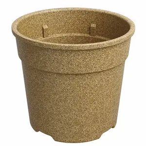 Pioneera Vários Tamanhos Dia 10cm Durable Indoor Plant Potes Arroz Casca Eco friendly Vasos de plantas biodegradáveis Mini Plant Pot