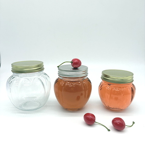 برطمان زجاجي شفاف للتخزين مع مسمار من الزجاج بتصميم جديد برطمان فارغ من الزجاج على شكل يقطين - Product Image 5