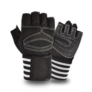 Gants de fitness demi-doigts antidérapants pour haltères, barres horizontales et musculation intensives - Product Image 1