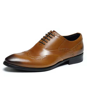 Zapatos Oxford de Vestir Formales de Alta Gama, Estilo Británico, de Cuero Genuino con Cordones, para Hombre, con Punta en Pico, Hechos a Mano, Antideslizantes - Product Image 6