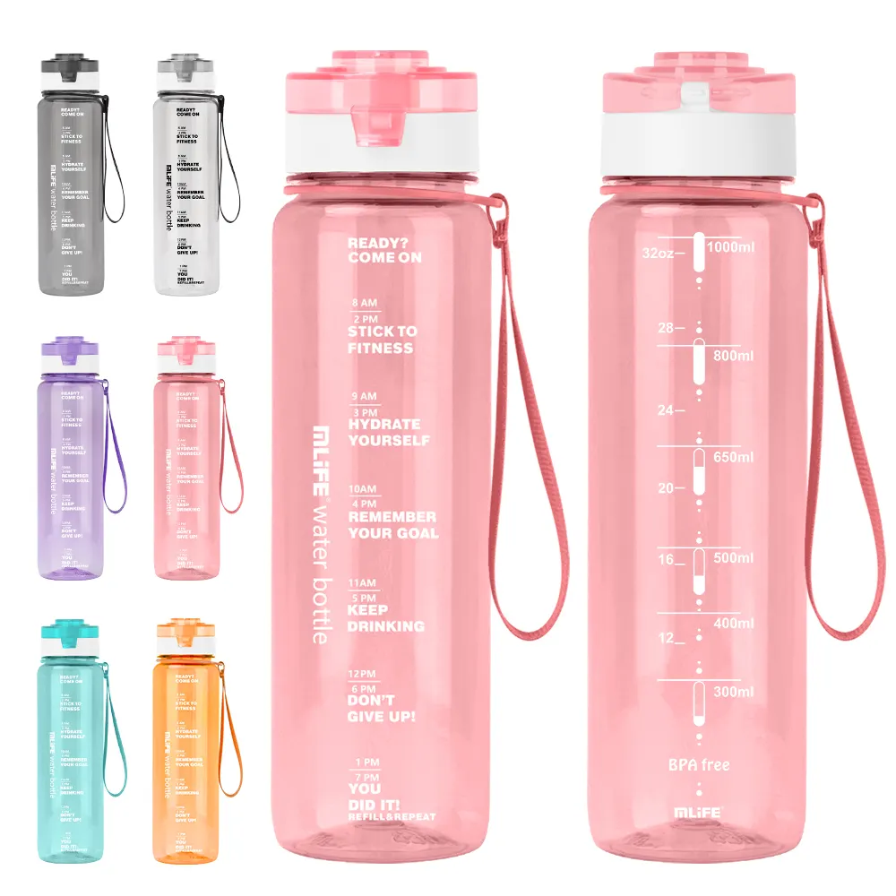 20oz transparent clear red cycling shake bottle sports direct drinking protein shaker bottle plastic water bottles
