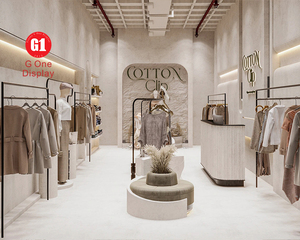 Custom Men Clothing Showcase | Garment Shop Display Fixtures & Clothing Cabinet for Retail Store Design - Product Image 2