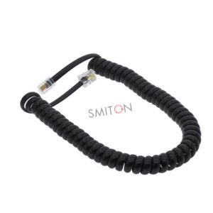 RJ9 Câble enroulé de 6 <span class=keywords><strong>pieds</strong></span> pour téléphone fixe RJ9 4P4C 1.85m/6ft-black - Product Image 1