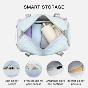 Women's Gym Duffle Bag with Waterproof Compartment Separate Shoe Pocket Versatile Carrying Options for Sports Travel Daily Use - Product Image 2