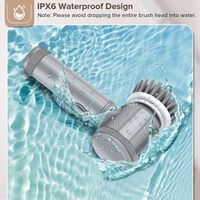 Brosse de nettoyage électrique automatique portable en PP, populaire, en nylon, marque OEM – Nettoyeur multifonctionnel pour cuisine et salle de bain, polisseur de chaussures