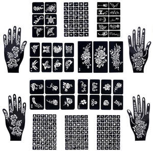 Pochoir de <span class=keywords><strong>tatouage</strong></span> <span class=keywords><strong>temporaire</strong></span> semi-permanent imprimé, motif ajouré, imperméable, longue durée, unisexe, personnalisable, pour corps entier - Product Image 5