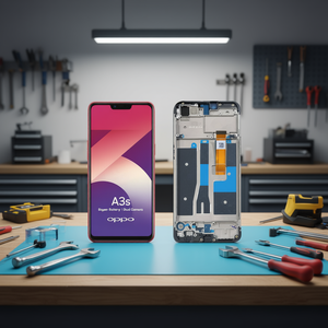 Écran complet avec cadre, Oppo A3s - Noir - Product Image 3