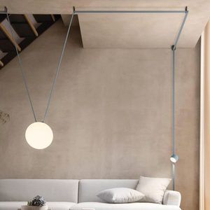 Suspension LED commerciale sur rail, à montage en surface, avec douille E12, télécommande et hauteur réglable pour usage intérieur - Product Image 2