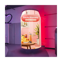 Module LED souple flexible P1.25-P2.5, écran couleur incurvé 320x160mm pour publicité cylindrique intérieure et extérieure