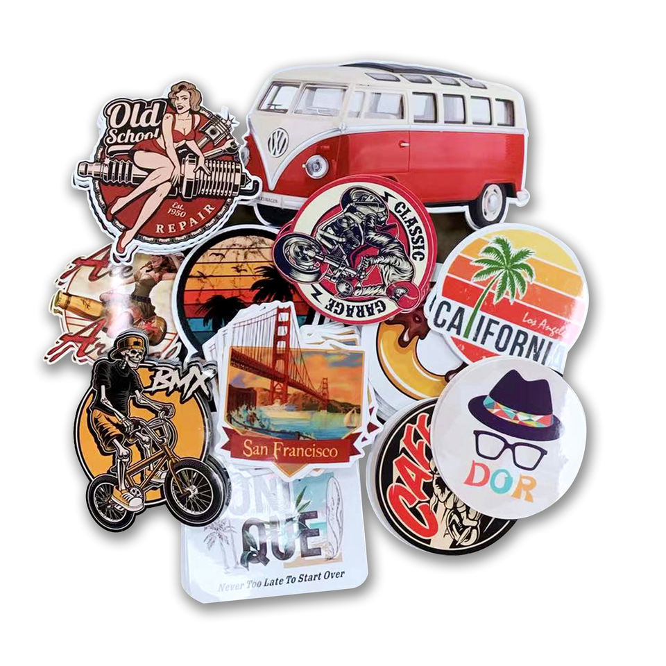 Custom Vinyl Die Cut Sticker Logo Printing Waterproof Kiss Cut Adhesive ...