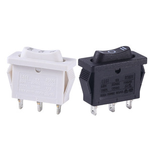 Nhà máy trực tiếp leci KCD1-110 3-pin Rocker Thiết bị chuyển mạch thiết bị điện 21*9.5 mét trắng đen đèn thuyền PA66 Chất liệu 250VAC Max - Product Image 6