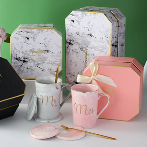 Juego de regalo de taza de cerveza de cerámica individual o <span class=keywords><strong>doble</strong></span> térmica personalizada para Año Nuevo o cumpleaños muestra tu amor - Product Image 5