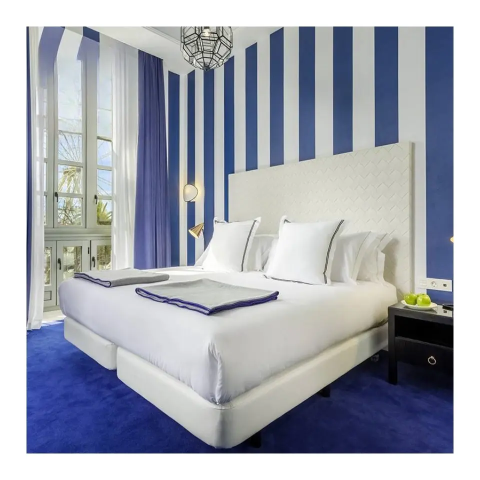 Foshan muebles de hotel dubai King juego de dormitorio moderno de lujo muebles de hotel juego de cama muebles